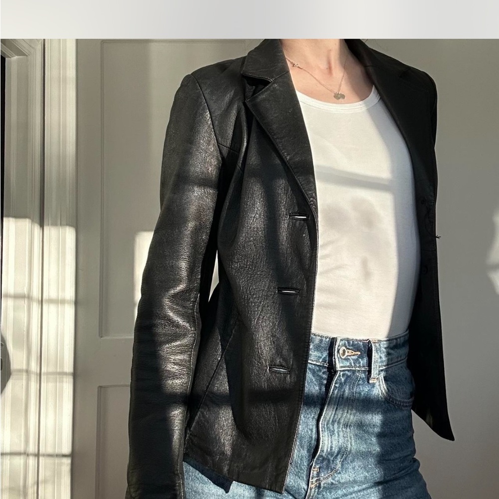 Women's Black Leather Jacket
